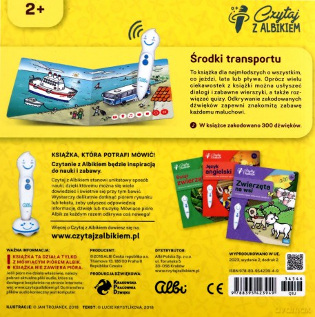 Czytaj z Albikiem. Środki transportu [KSIĄŻKA]