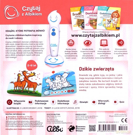 Czytaj z Albikiem. Dzikie zwierzęta [KSIĄŻKA]
