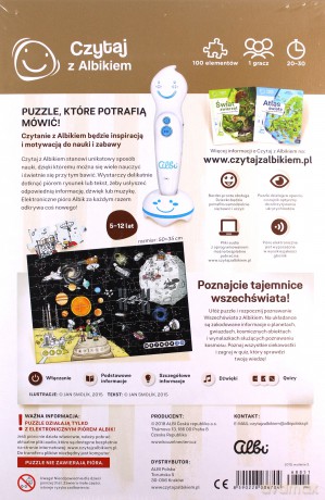 Czytaj z Albikiem. Wszechświat. Interaktywne mówiące puzzle 100 el. [PUZZLE]