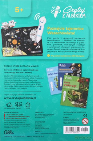 Czytaj z Albikiem. Wszechświat. Interaktywne mówiące puzzle 100 el. [PUZZLE]