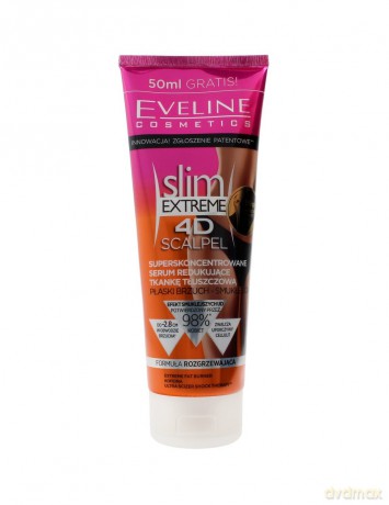 Eveline 4D slim EXTREME Scalpel Superskoncentrowane Serum redukujące tkankę tłuszczową 250 ml
