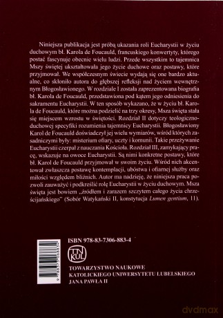 Eucharystia w życiu duchowym błogosławionego Karola de Foucauld - Dominik Kiełb [KSIĄŻKA]