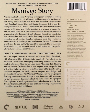 Marriage Story (Historia małżeńska) [Blu-Ray]