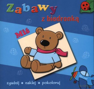 Zabawy z biedronką - miś [KSIĄŻKA]