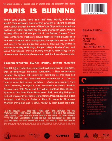 Paris is Burning (Paryż płonie) (Criterion Collecion) [Blu-Ray]