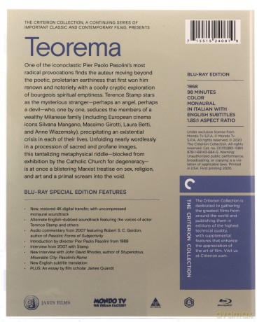 Teorema (Criterion Collecion) [Blu-Ray]