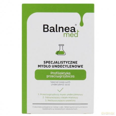 BARWA Balnea Med Specjalistyczne Mydło w kostce undecylenowe - profilaktyka przeciwgrzybicza 100g