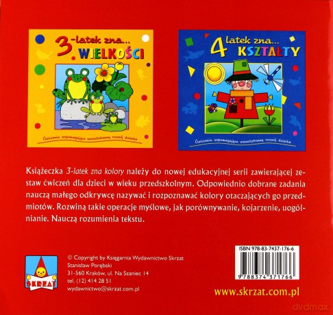 3-latek zna kolory - Dorota Krassowska [KSIĄŻKA]