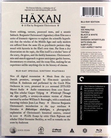 Häxan (Czarownice) (Criterion Collection) [Blu-Ray]