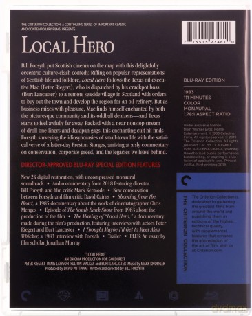 Local Hero (Biznesmen i gwiazdy) (Criterion Collection) [Blu-Ray]