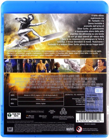 4: Rise of the Silver Surfer (Fantastyczna Czwórka: Narodziny Srebrnego Surfera) [Blu-Ray]