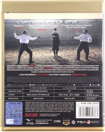 An Officer and a Spy (Oficer i szpieg) [Blu-Ray]+[DVD]