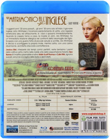Easy Virtue (Wojna domowa) [Blu-Ray]