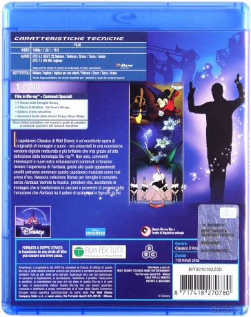 Fantasia (Fantazja) (Disney) [Blu-Ray]