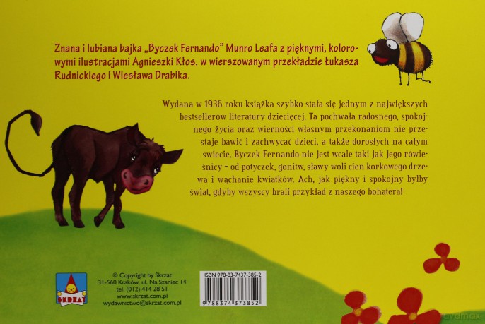 Byczek Fernando kolor - Munro Leaf [KSIĄŻKA]