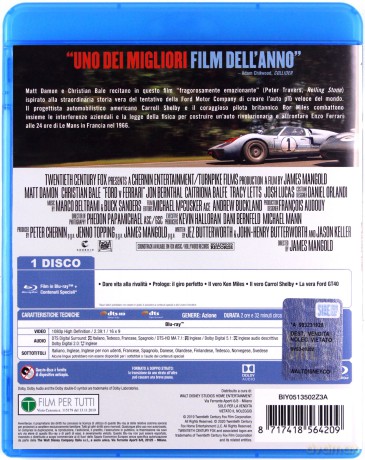 Ford v Ferrari (Le Mans '66) [Blu-Ray]