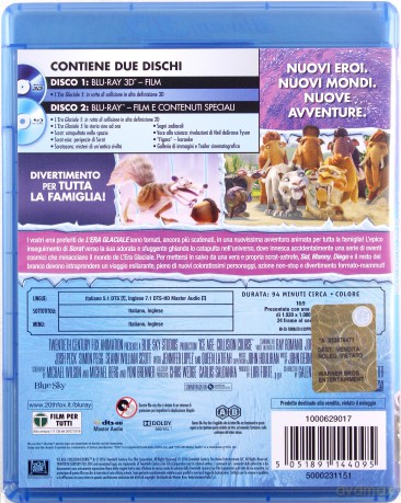 Ice Age: Collision Course (Epoka lodowcowa 5: Mocne uderzenie) [2xBlu-Ray 3D]+[2xBlu-Ray]