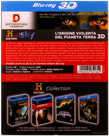 L'Origine Violenta Del Pianeta Terra [Blu-Ray 3D]+[Blu-Ray]