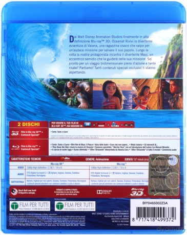 Moana (Vaiana: Skarb oceanu) [Blu-Ray 3D]+[Blu-Ray]
