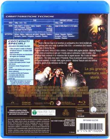 National Treasure: Book of Secrets (Skarb narodów: Księga tajemnic) (Disney) [Blu-Ray]