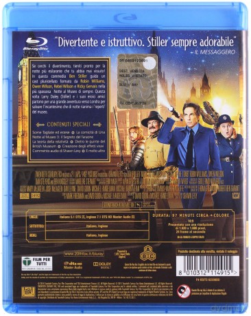 Night at the Museum: Secret of the Tomb (Noc w muzeum: Tajemnica grobowca) [Blu-Ray]