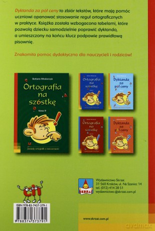 Dyktanda za pół ceny klasa IV - Barbara Włodarczyk [KSIĄŻKA]