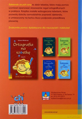 Dyktanda za pół ceny klasa VI - Barbara Włodarczyk [KSIĄŻKA]