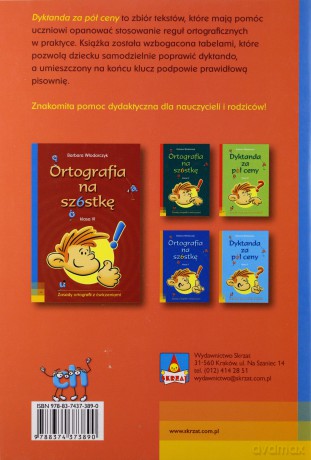 Dyktanda za pół ceny klasa VI - Barbara Włodarczyk [KSIĄŻKA]