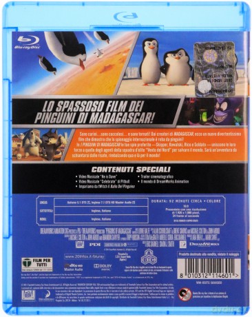 Penguins of Madagascar (Pingwiny z Madagaskaru) [Blu-Ray]