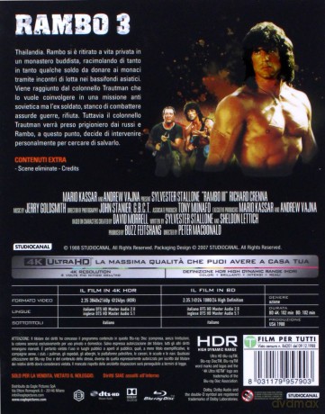 Rambo III (Rambo 3) [Blu-Ray 4K]+[Blu-Ray]