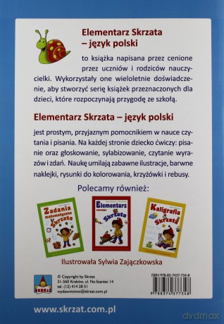 Elementarz skrzata - język polski - Danuta Klimkiewicz [KSIĄŻKA]