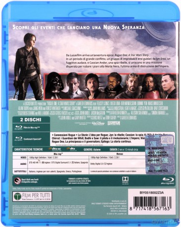 Rogue One (Łotr 1. Gwiezdne wojny - historie) [Blu-Ray]