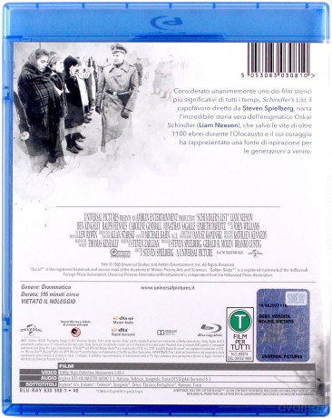 Schindler's List (Lista Schindlera) [Blu-Ray]