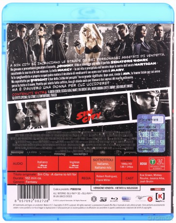 Sin City: A Dame to Kill For (Sin City 2: Damulka warta grzechu) [Blu-Ray 3D]+[1xBlu-Ray]