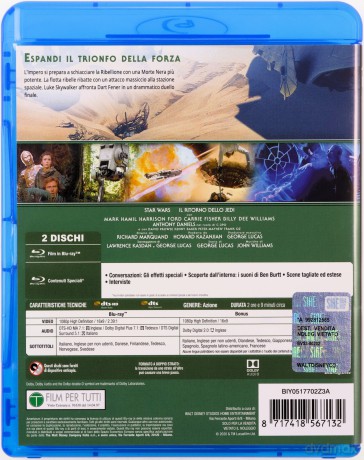 Star Wars. Episode VI. Return of the Jedi (Gwiezdne wojny: Część VI - Powrót Jedi) [Blu-Ray]