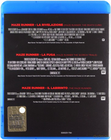 The Maze Runner 1-3 (Więzień labiryntu 1-3) [3xBlu-Ray]