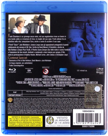 The Postman Always Rings Twice (Listonosz zawsze dzwoni dwa razy) [Blu-Ray]