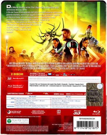 Thor Ragnarok (steelbook) [Blu-Ray 3D]+[Blu-Ray]