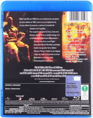 Twelve Monkeys (12 małp) [Blu-Ray]