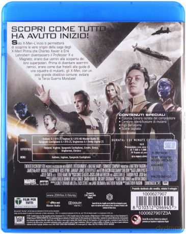 X: First Class (X-Men: Pierwsza klasa) [Blu-Ray]