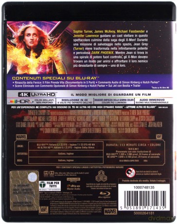 X-Men: Mroczna Phoenix [Blu-Ray 4K]+[Blu-Ray]