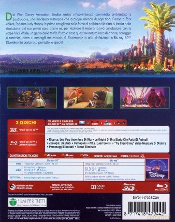 Zootopia (Zwierzogród) [Blu-Ray 3D]+[1xBlu-Ray]