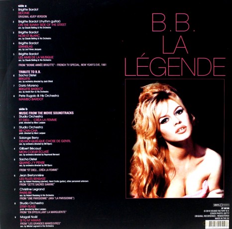 Brigitte Bardot: Brigitte Bardot, B.B. La Legende [Winyl]