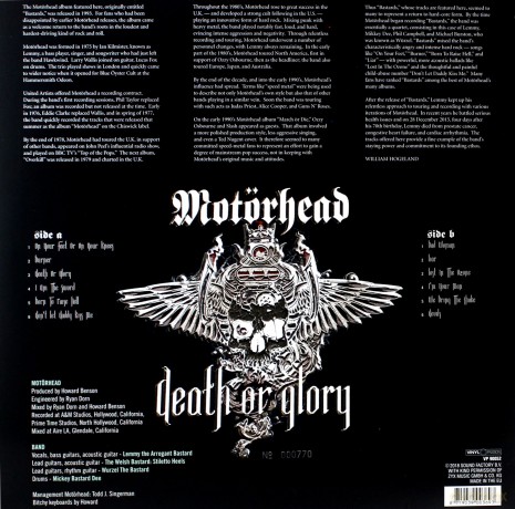 Motorhead: Death Or Glory Rsd 2018 [Winyl]