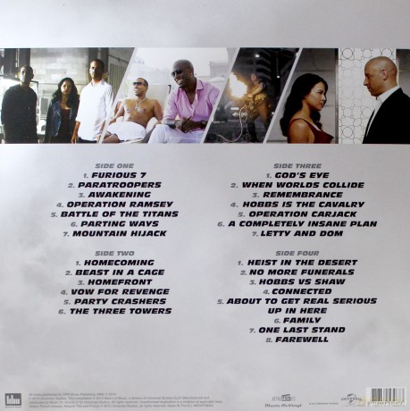 Furious 7 soundtrack [2xWinyl]