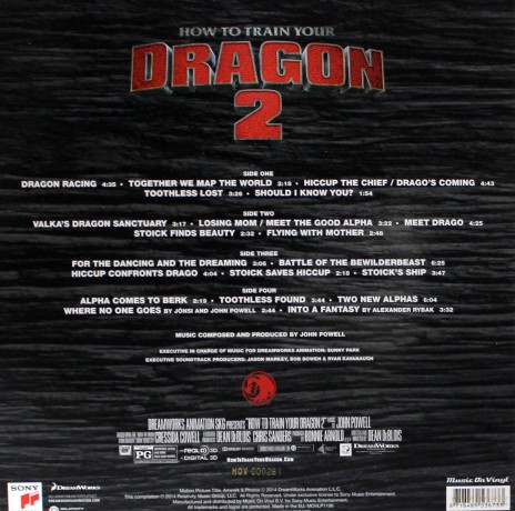 How To Train Your Dragon 2 soundtrack [2xWinyl]
