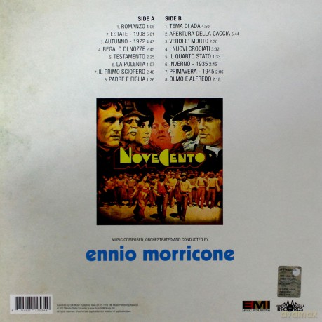 Novecento soundtrack (Ennio Morricone) [Winyl]