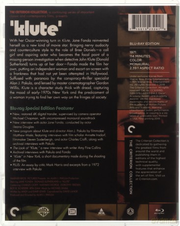 Klute (Criterion Collection) [Blu-Ray]