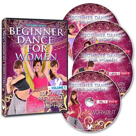 Beginner Dance For Women Volume 1: Bollywood, Belly Dance, Contemporary Hip Hop, Plus Workout [4xBlu-Ray]