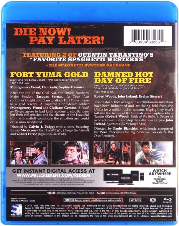 Fort Yuma Gold & Damned Hot Day of Fire [Blu-Ray]